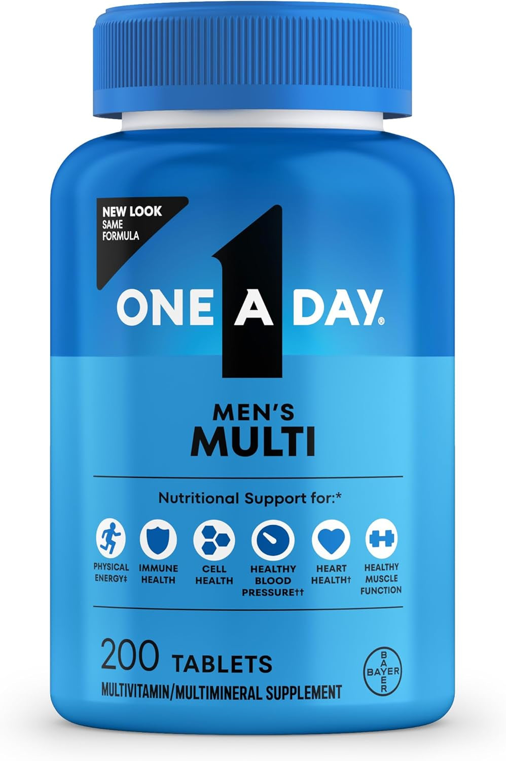 Boost Your Vitality with Our Men's Multivitamin - 200 Count of Essential Nutrients for Energy, Immunity, and Heart Health